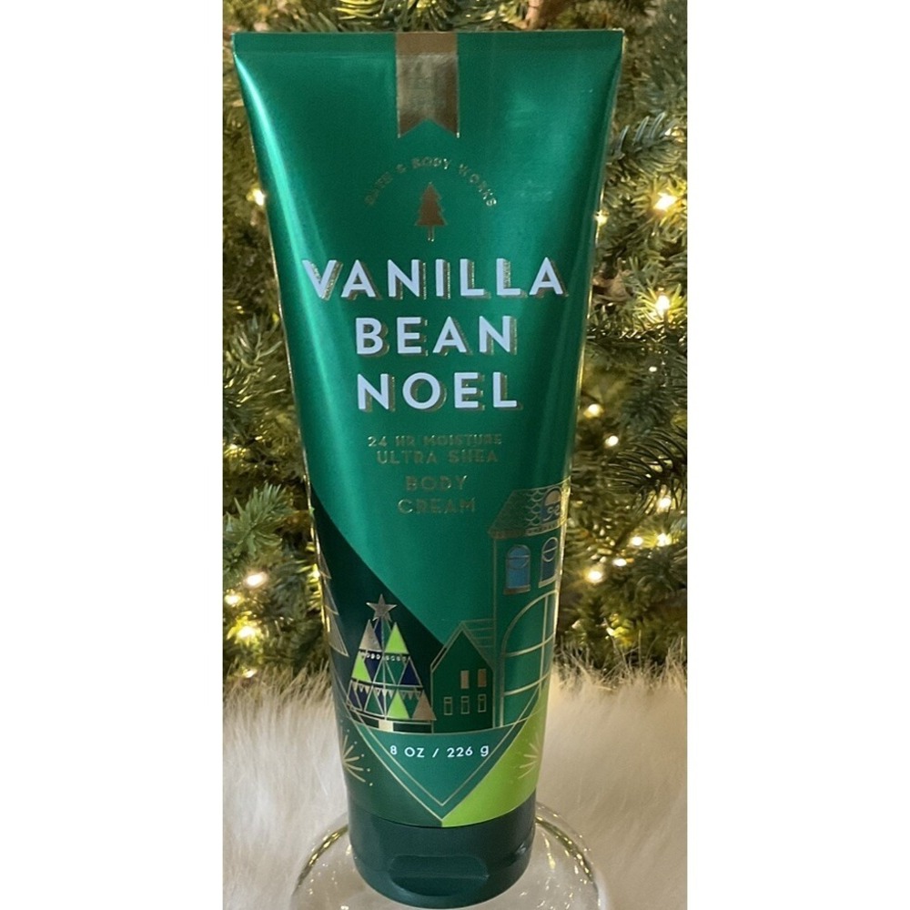 Bath and Body Works Vanilla Bean Noel Body Cream 8 Oz New